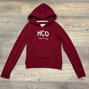 HOLLISTER Womens Hoodie Size M Sweatshirt Logo Pullover Pockets Dana Pt Surf HCO